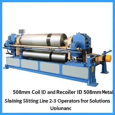 508mm Coil ID و Recoiler ID 508mm Metal Slitting Line 2-3 اپراتورها برای راه حل های برش
