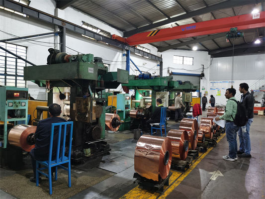 نوار مس فلز گرم سرد رولینگ ملز ضخامت از 20mm تا 0.1mm